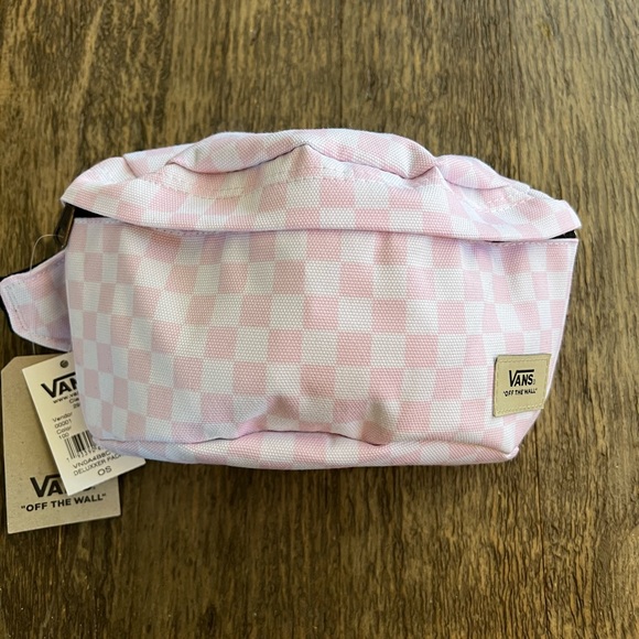 Vans Handbags - Vans Deluxxer Pack 2 Fanny pack-Baby pink/white checkered w/adjustable strap.NWT